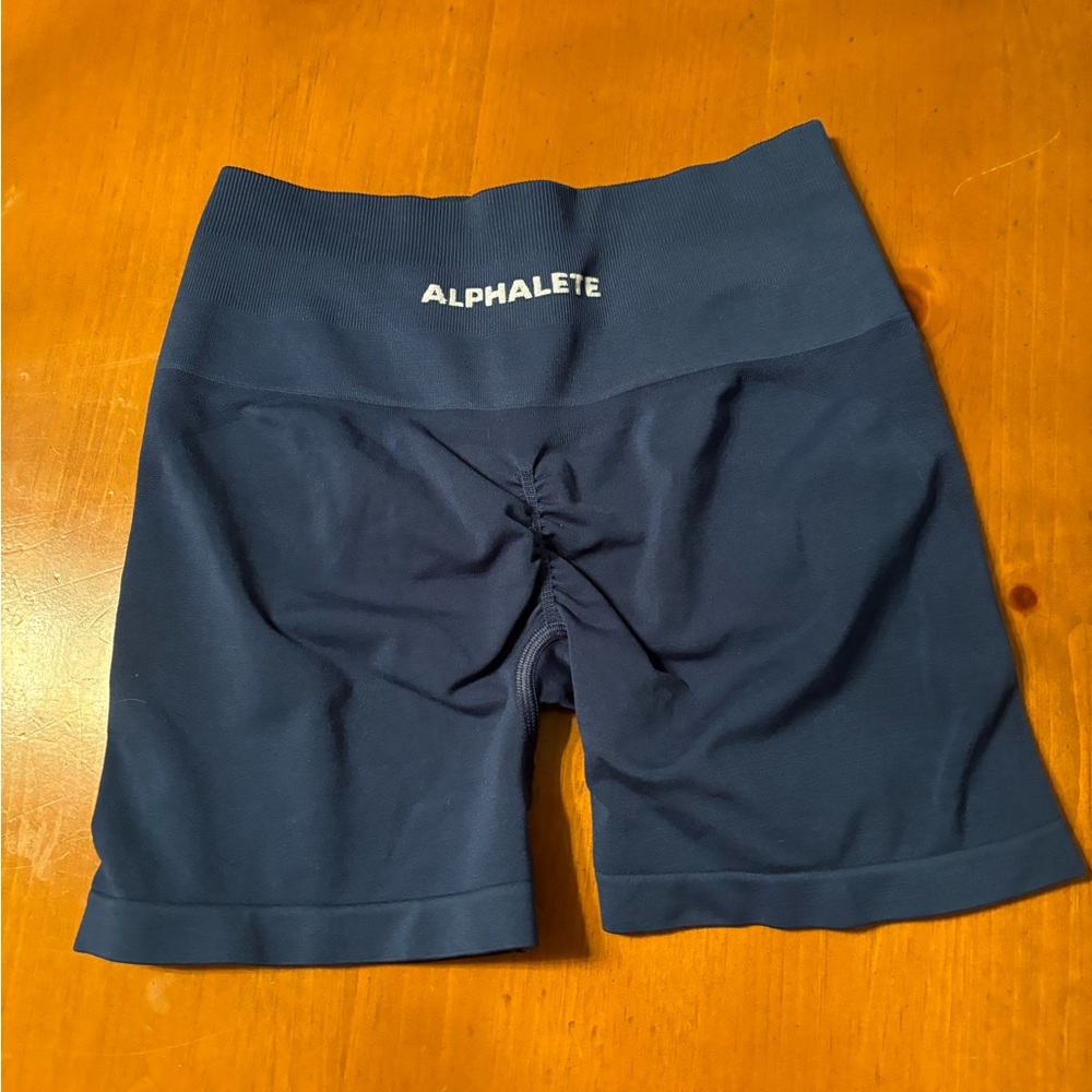 Alphalete Navy Biker shorts - size small